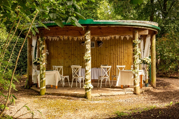 The Dorothy Clive Garden outdoor ceremony set up