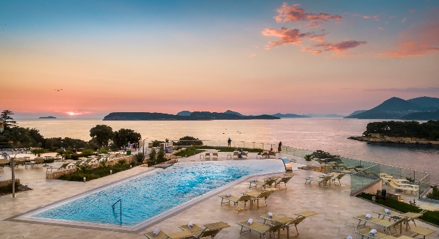 Swimming pool overlooking the sea