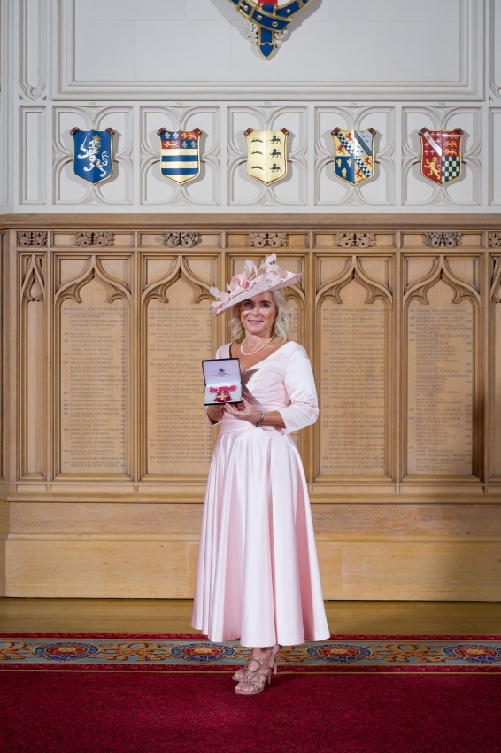 Margaret Dabbs receiving OBE